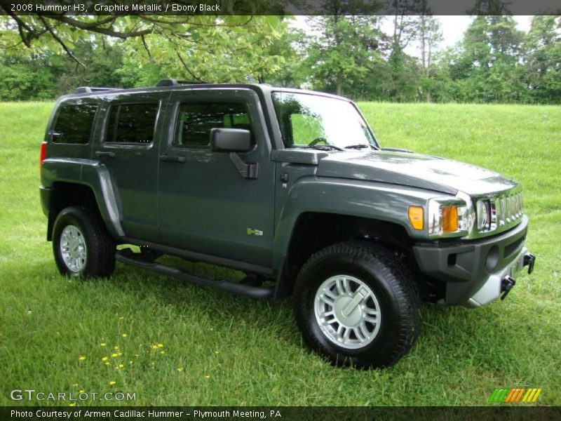 Graphite Metallic / Ebony Black 2008 Hummer H3