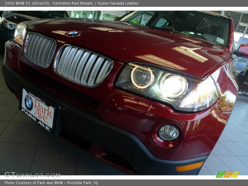 Vermillion Red Metallic / Oyster Nevada Leather 2009 BMW X3 xDrive30i