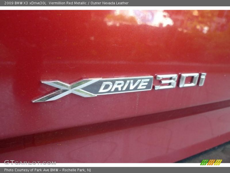 Vermillion Red Metallic / Oyster Nevada Leather 2009 BMW X3 xDrive30i