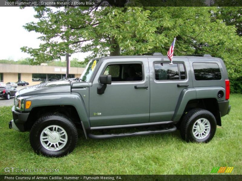 Graphite Metallic / Ebony Black 2008 Hummer H3