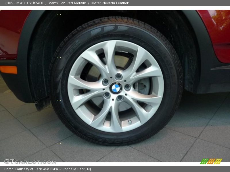 Vermillion Red Metallic / Oyster Nevada Leather 2009 BMW X3 xDrive30i