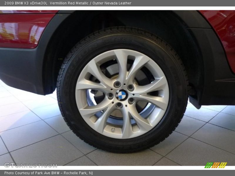 Vermillion Red Metallic / Oyster Nevada Leather 2009 BMW X3 xDrive30i