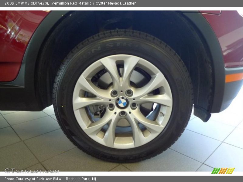 Vermillion Red Metallic / Oyster Nevada Leather 2009 BMW X3 xDrive30i