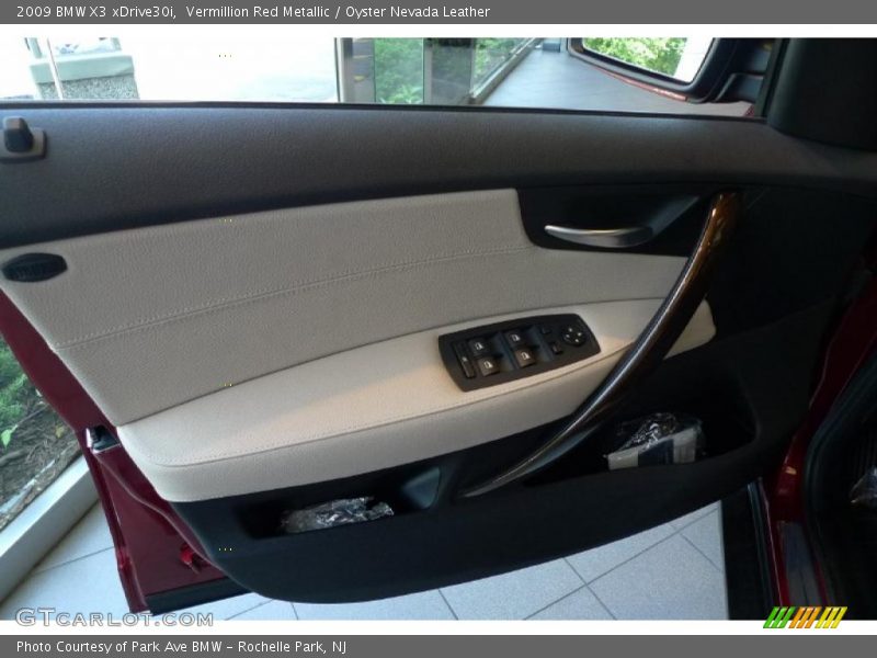 Vermillion Red Metallic / Oyster Nevada Leather 2009 BMW X3 xDrive30i