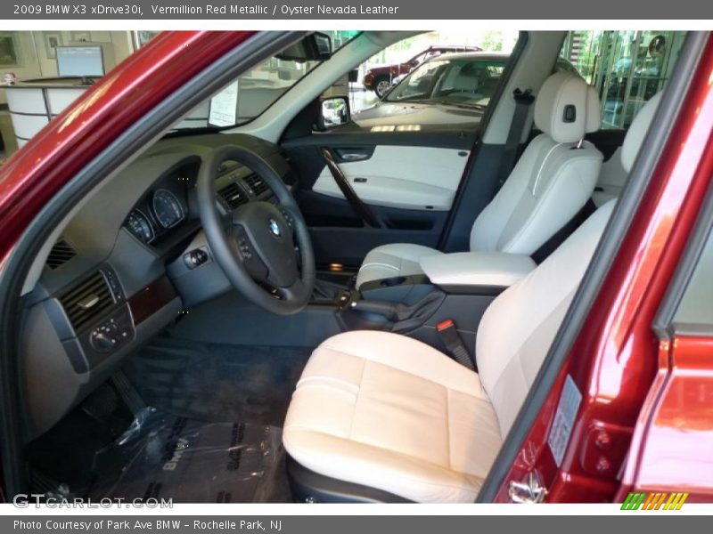 Vermillion Red Metallic / Oyster Nevada Leather 2009 BMW X3 xDrive30i