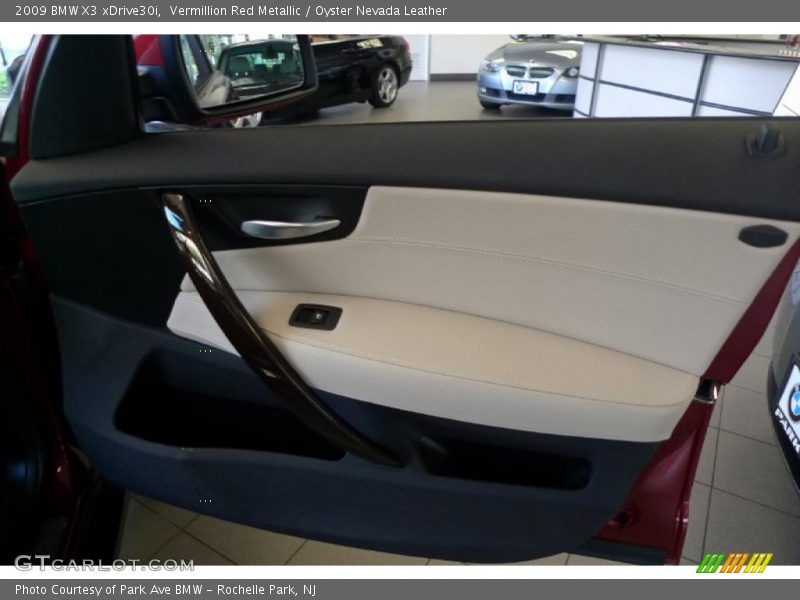 Vermillion Red Metallic / Oyster Nevada Leather 2009 BMW X3 xDrive30i