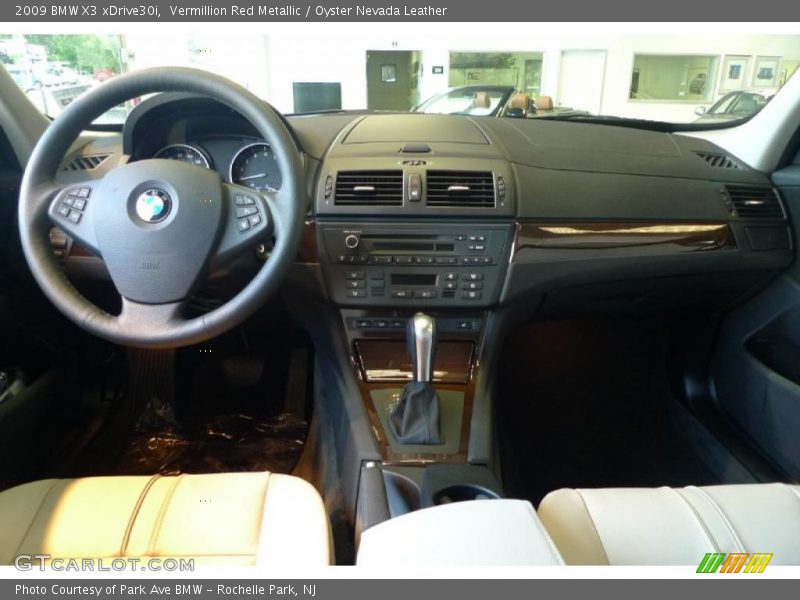 Vermillion Red Metallic / Oyster Nevada Leather 2009 BMW X3 xDrive30i