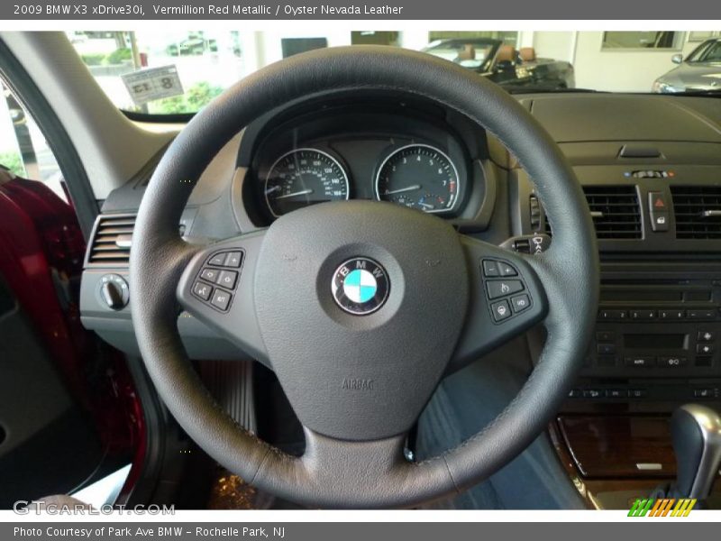 Vermillion Red Metallic / Oyster Nevada Leather 2009 BMW X3 xDrive30i