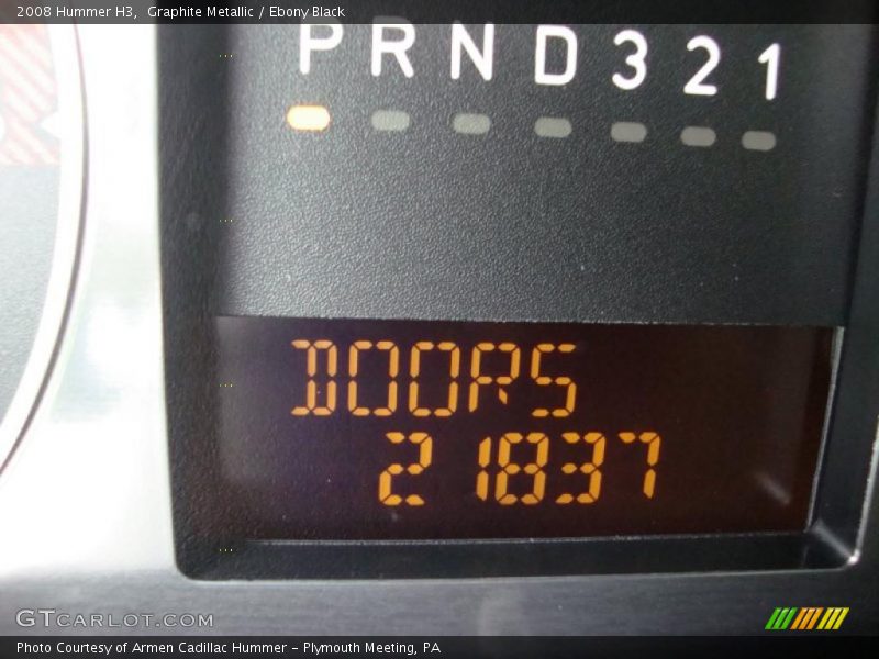 Graphite Metallic / Ebony Black 2008 Hummer H3