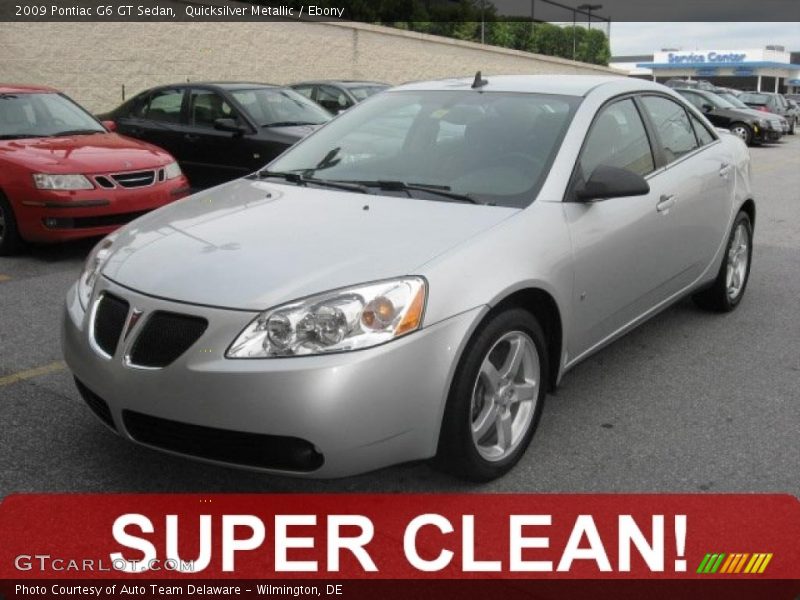 Quicksilver Metallic / Ebony 2009 Pontiac G6 GT Sedan