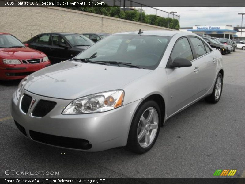 Quicksilver Metallic / Ebony 2009 Pontiac G6 GT Sedan