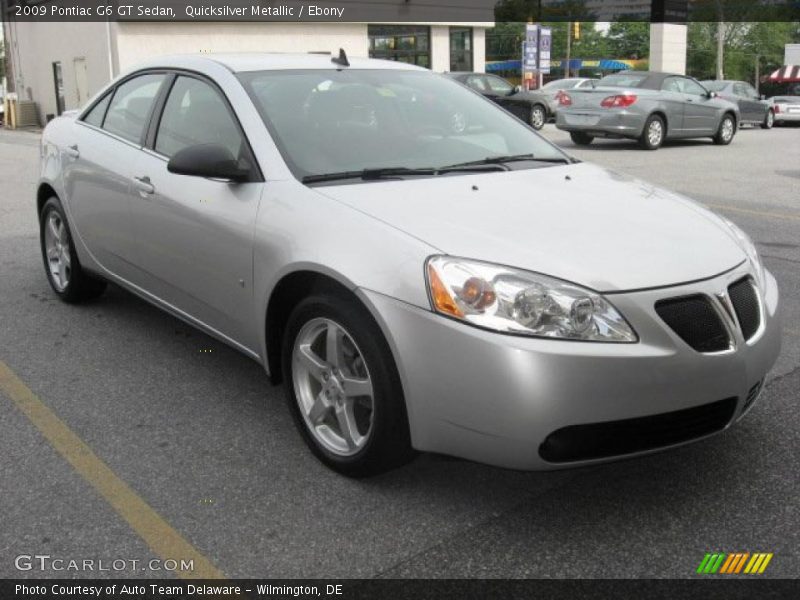 Quicksilver Metallic / Ebony 2009 Pontiac G6 GT Sedan