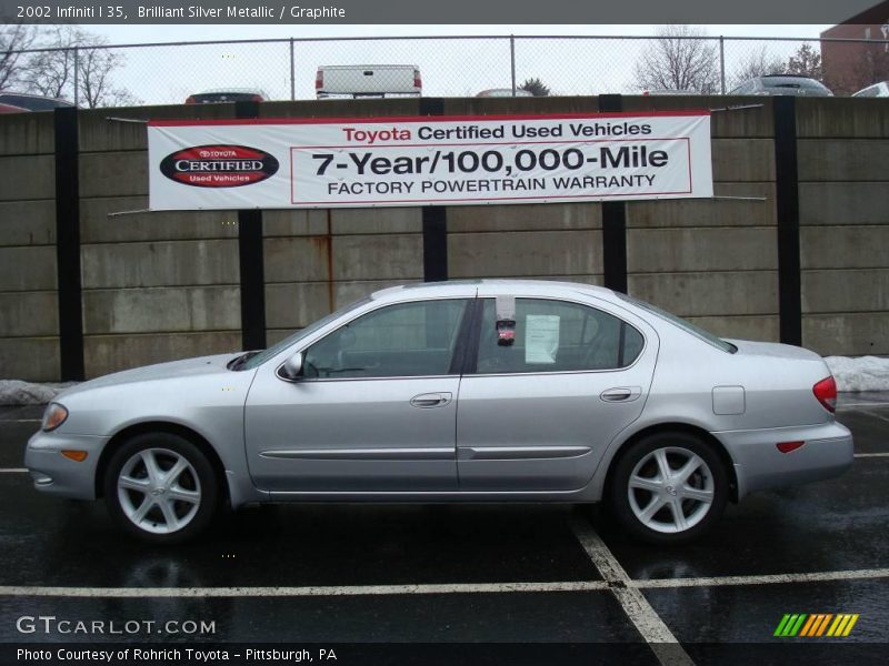 Brilliant Silver Metallic / Graphite 2002 Infiniti I 35