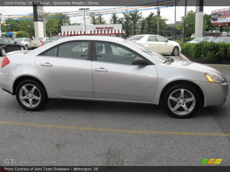 Quicksilver Metallic / Ebony 2009 Pontiac G6 GT Sedan