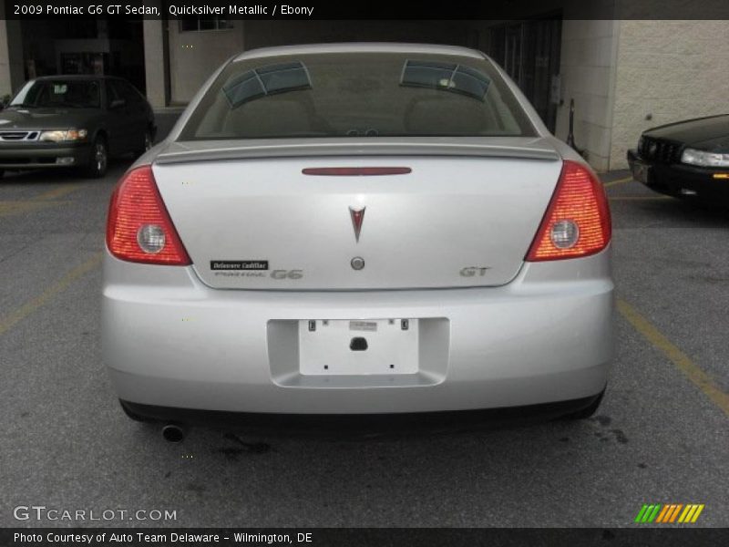 Quicksilver Metallic / Ebony 2009 Pontiac G6 GT Sedan