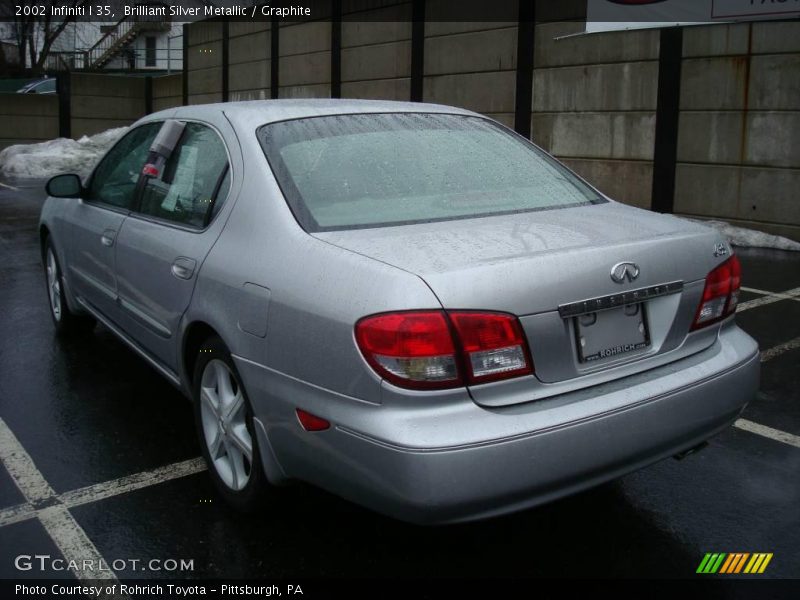 Brilliant Silver Metallic / Graphite 2002 Infiniti I 35
