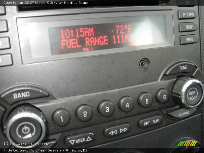 Quicksilver Metallic / Ebony 2009 Pontiac G6 GT Sedan
