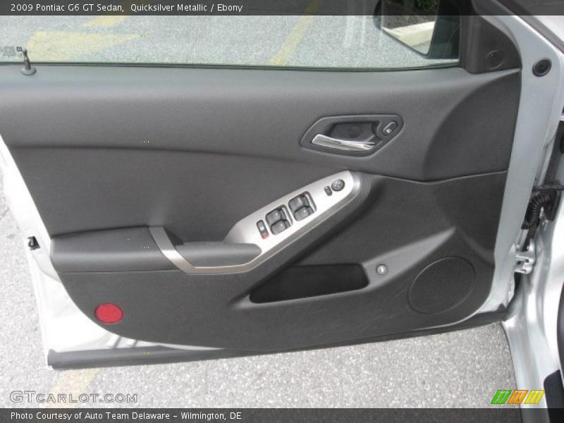 Quicksilver Metallic / Ebony 2009 Pontiac G6 GT Sedan