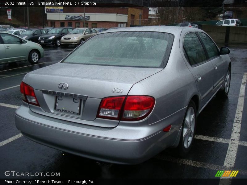 Brilliant Silver Metallic / Graphite 2002 Infiniti I 35