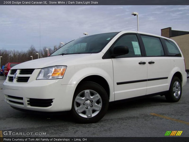 Stone White / Dark Slate/Light Shale 2008 Dodge Grand Caravan SE