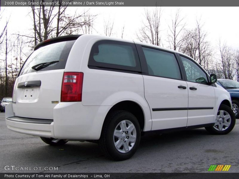 Stone White / Dark Slate/Light Shale 2008 Dodge Grand Caravan SE
