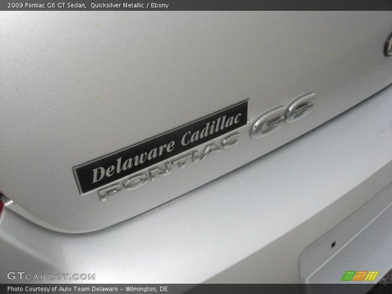 Quicksilver Metallic / Ebony 2009 Pontiac G6 GT Sedan