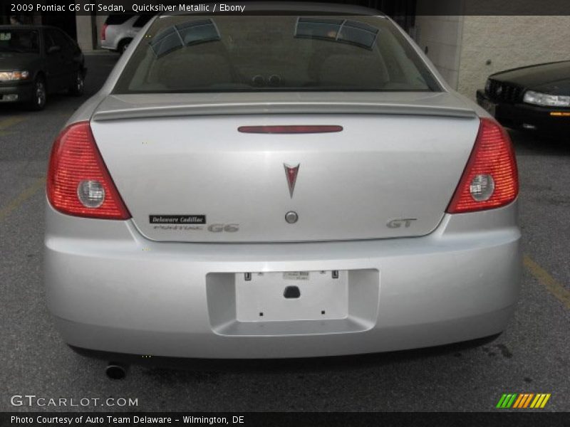 Quicksilver Metallic / Ebony 2009 Pontiac G6 GT Sedan