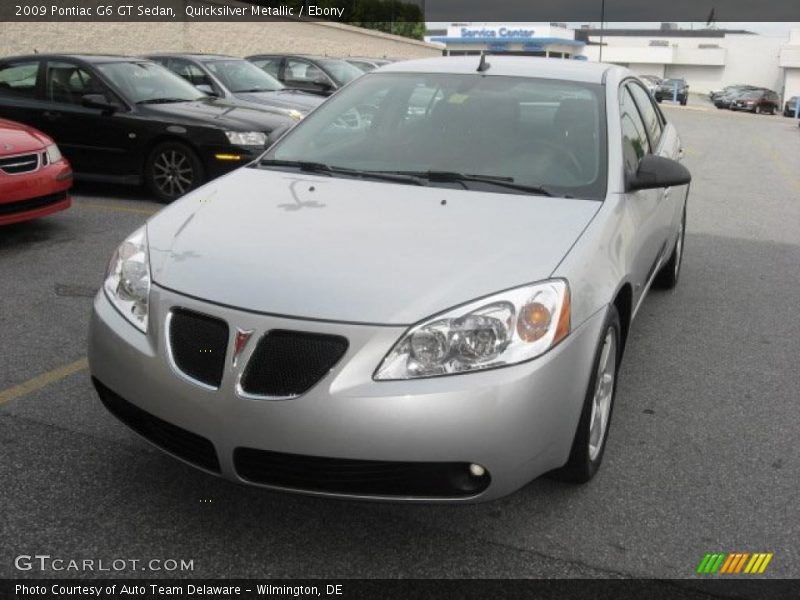 Quicksilver Metallic / Ebony 2009 Pontiac G6 GT Sedan