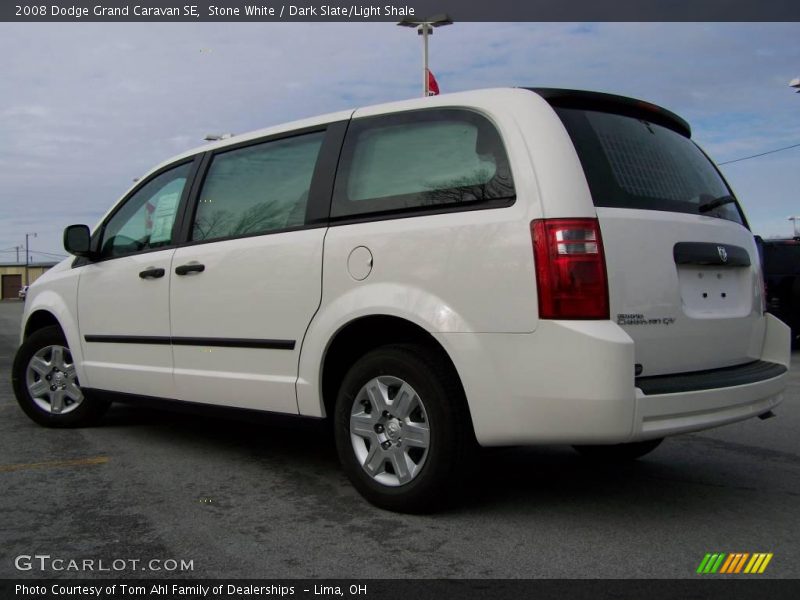 Stone White / Dark Slate/Light Shale 2008 Dodge Grand Caravan SE