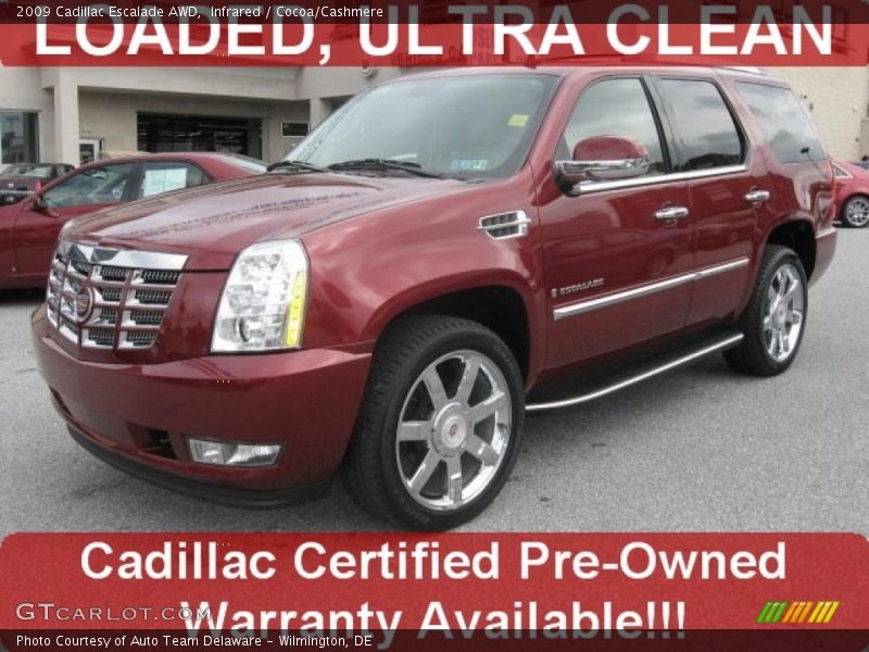 Infrared / Cocoa/Cashmere 2009 Cadillac Escalade AWD