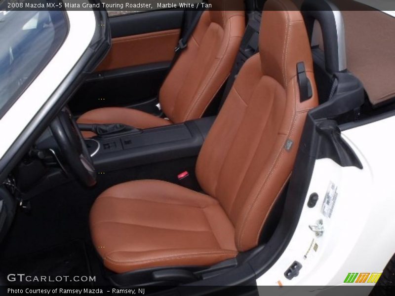 Marble White / Tan 2008 Mazda MX-5 Miata Grand Touring Roadster