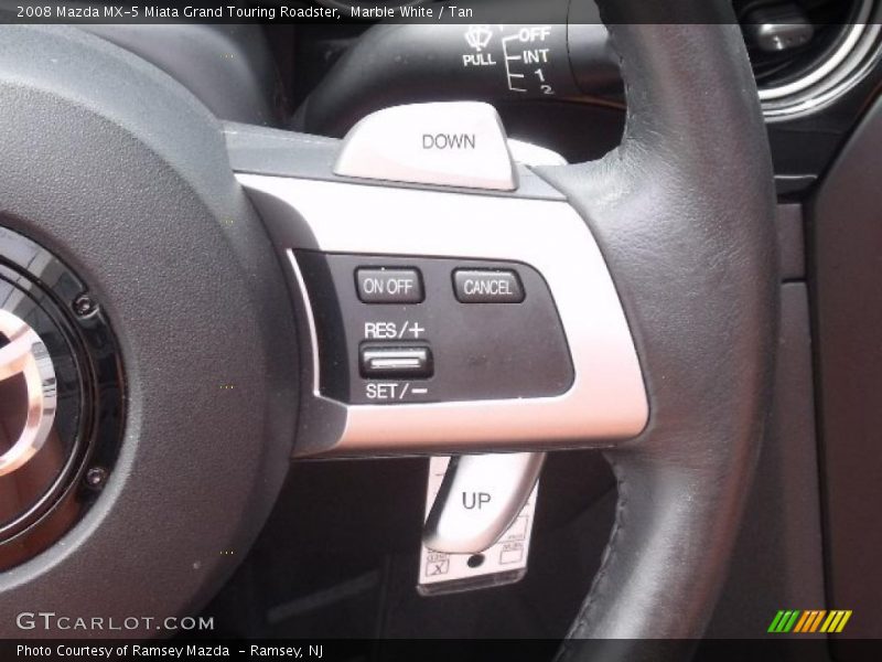 Marble White / Tan 2008 Mazda MX-5 Miata Grand Touring Roadster