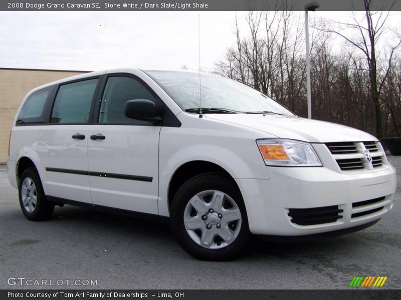 Stone White / Dark Slate/Light Shale 2008 Dodge Grand Caravan SE