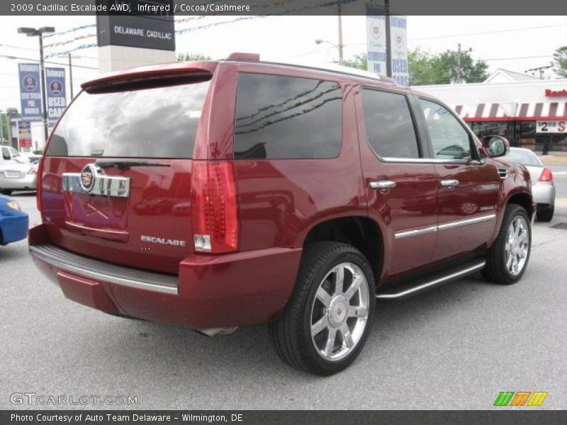 Infrared / Cocoa/Cashmere 2009 Cadillac Escalade AWD
