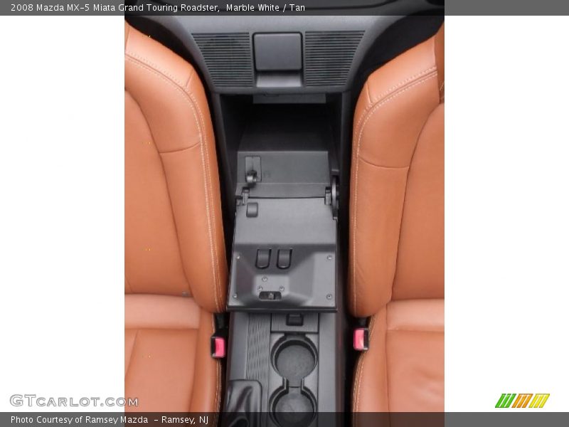 Marble White / Tan 2008 Mazda MX-5 Miata Grand Touring Roadster