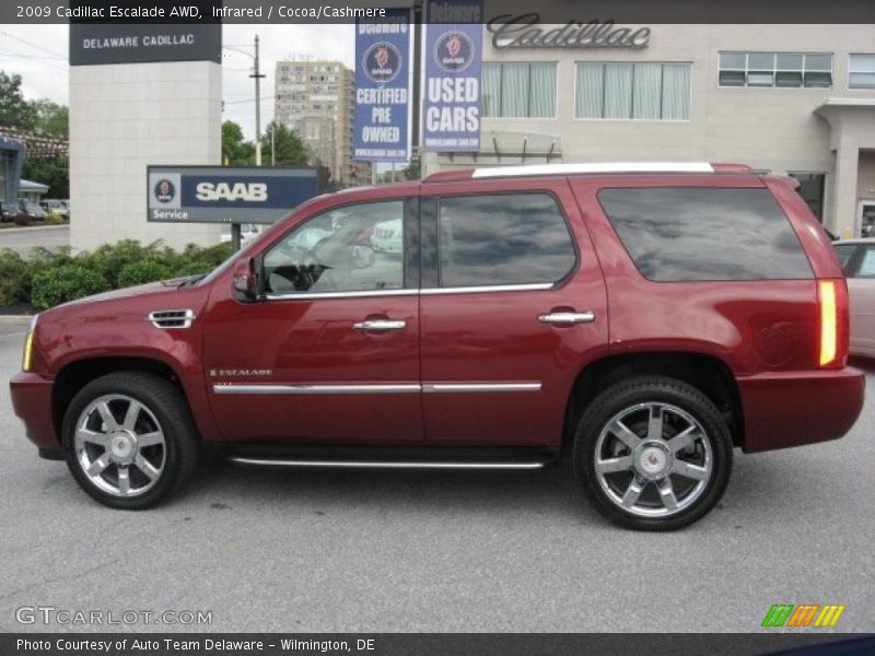 Infrared / Cocoa/Cashmere 2009 Cadillac Escalade AWD