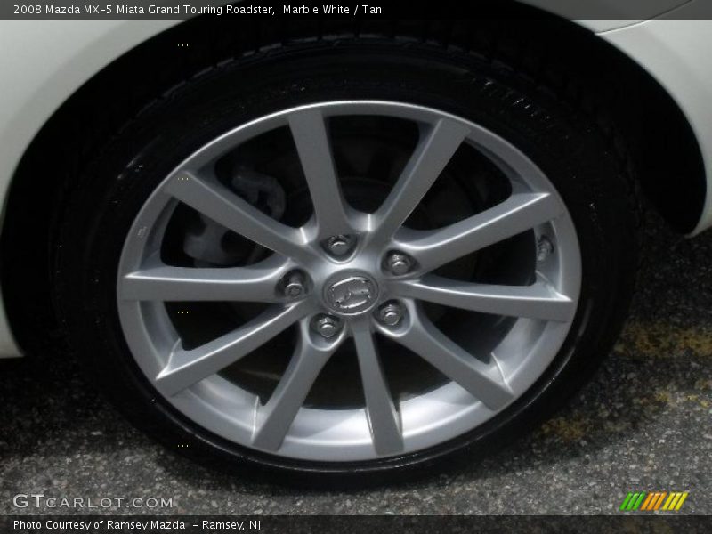 Marble White / Tan 2008 Mazda MX-5 Miata Grand Touring Roadster