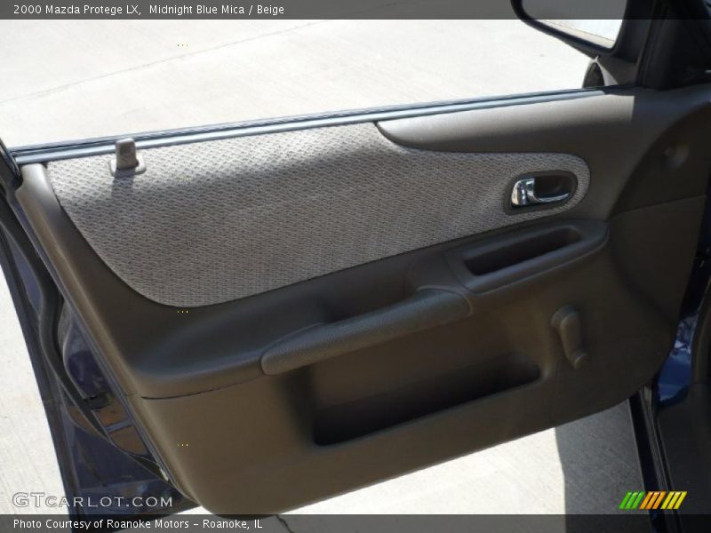 Midnight Blue Mica / Beige 2000 Mazda Protege LX