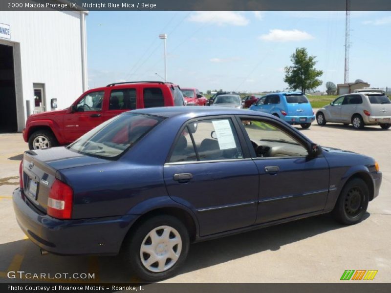 Midnight Blue Mica / Beige 2000 Mazda Protege LX