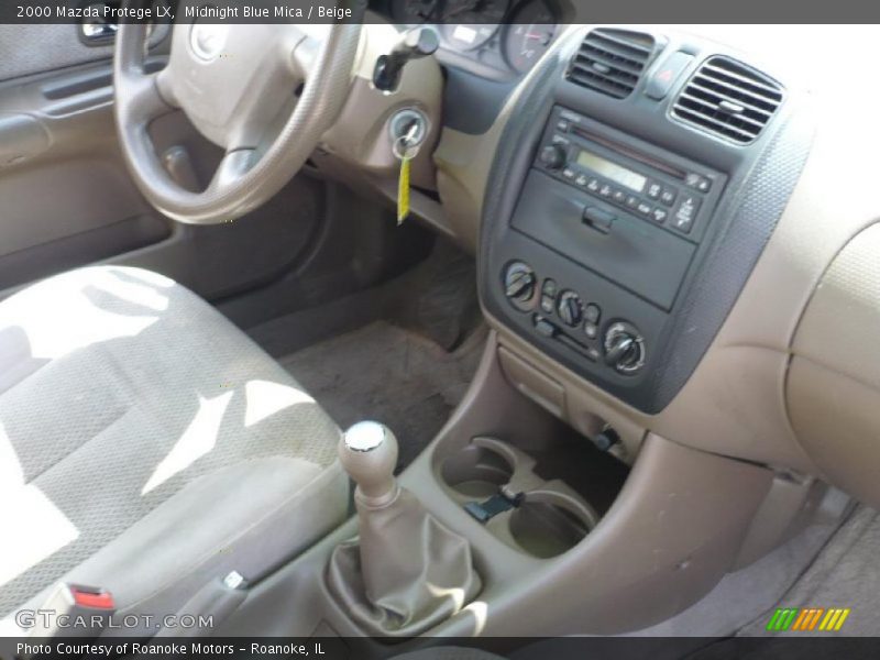 Midnight Blue Mica / Beige 2000 Mazda Protege LX