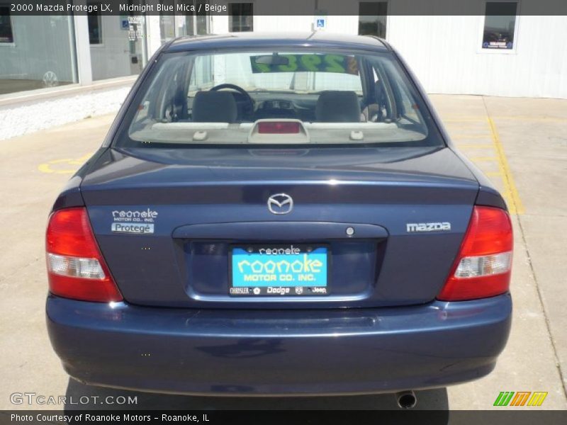 Midnight Blue Mica / Beige 2000 Mazda Protege LX