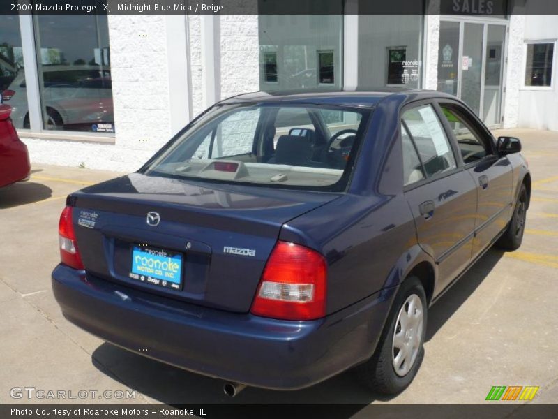 Midnight Blue Mica / Beige 2000 Mazda Protege LX