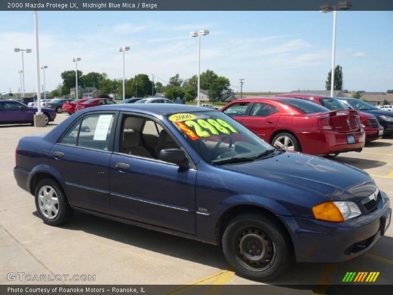 Midnight Blue Mica / Beige 2000 Mazda Protege LX