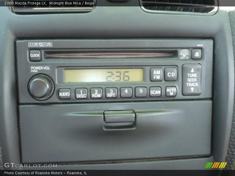 Midnight Blue Mica / Beige 2000 Mazda Protege LX