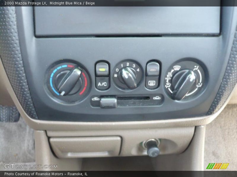 Midnight Blue Mica / Beige 2000 Mazda Protege LX