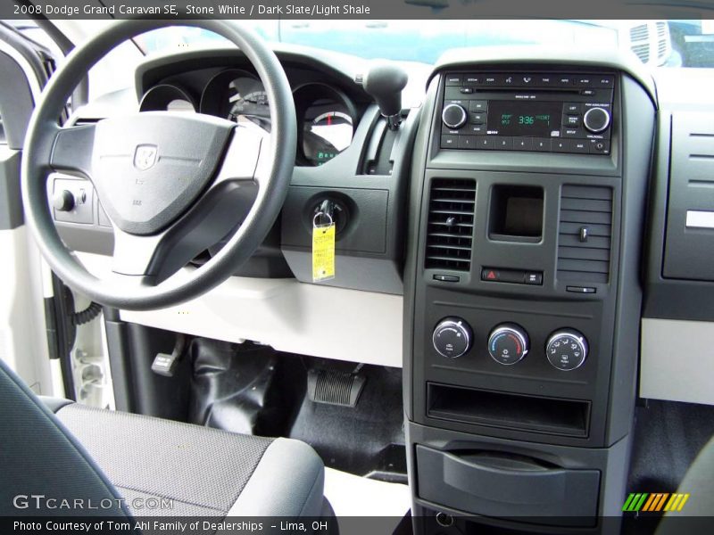 Stone White / Dark Slate/Light Shale 2008 Dodge Grand Caravan SE