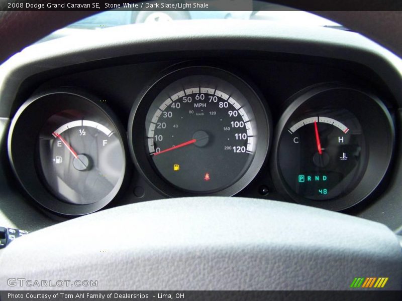 Stone White / Dark Slate/Light Shale 2008 Dodge Grand Caravan SE