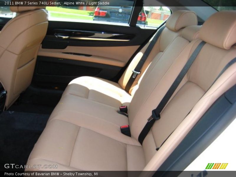Alpine White / Light Saddle 2011 BMW 7 Series 740Li Sedan