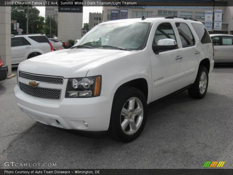 Summit White / Dark Titanium/Light Titanium 2007 Chevrolet Tahoe LTZ 4x4