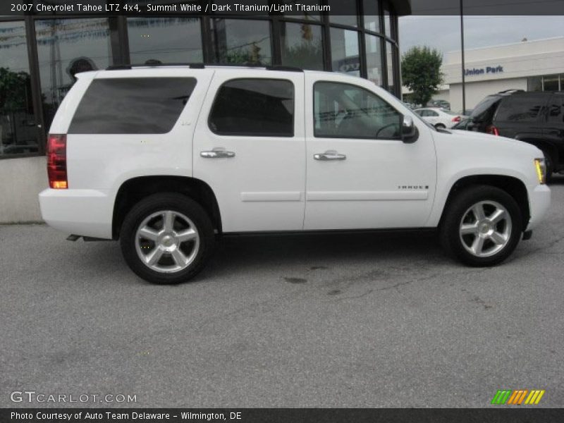 Summit White / Dark Titanium/Light Titanium 2007 Chevrolet Tahoe LTZ 4x4
